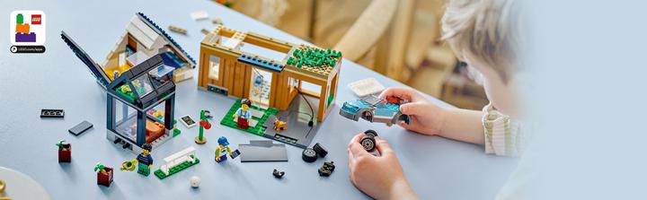 Image du produit LEGO Maison familiale avec voiture électrique (60398, LEGO City)