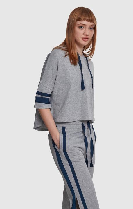 Produktbild Urban Classics Ladies Taped Short Sleeve Hoody (XS)