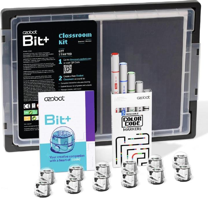 Produktbild Ozobot MINT Coding Roboter Schulset Bit+ Classroom Kit 12 Robots