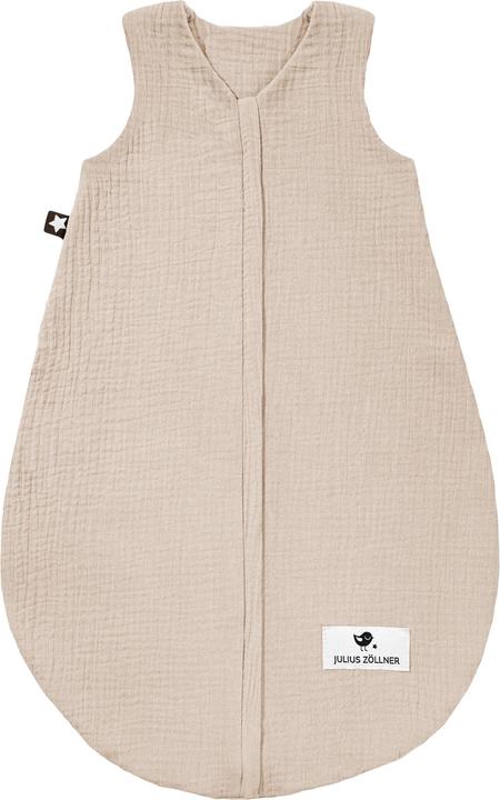 Julius Zöllner Baby-Sommerschlafsack Musselin Sand Gr. 80 (80 cm)
