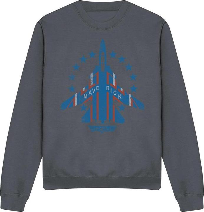 Actual product image Top Gun Unisex Adult Maverick Sweatshirt (M)