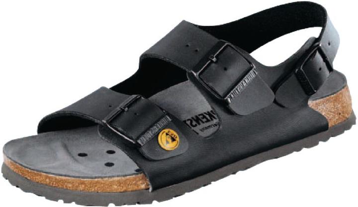 Birkenstock Milano ESD Birko-Flor nero