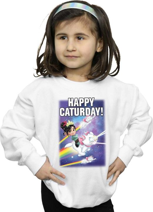 Produktbild Disney Wreck It Ralph Happy Caturday Sweatshirt Mädchen (140, 146)