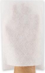 Actual product image Hygostar Disposable wash glove, wash glove made of non-woven fabric ideal for the hospital and care sector.