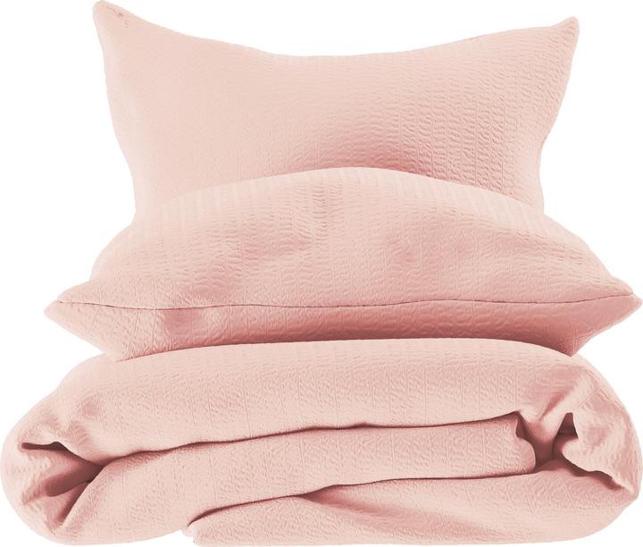 Immagine prodotto Lotus Bettwaren Biancheria da letto in raso Seersucker uni (Copripiumino, 160 x 210 cm)