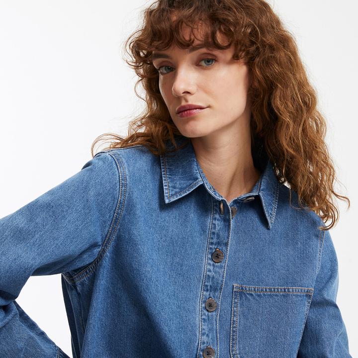 Produktbild La Redoute Collections Kurzes Jeanskleid Signature ALBANE (38)