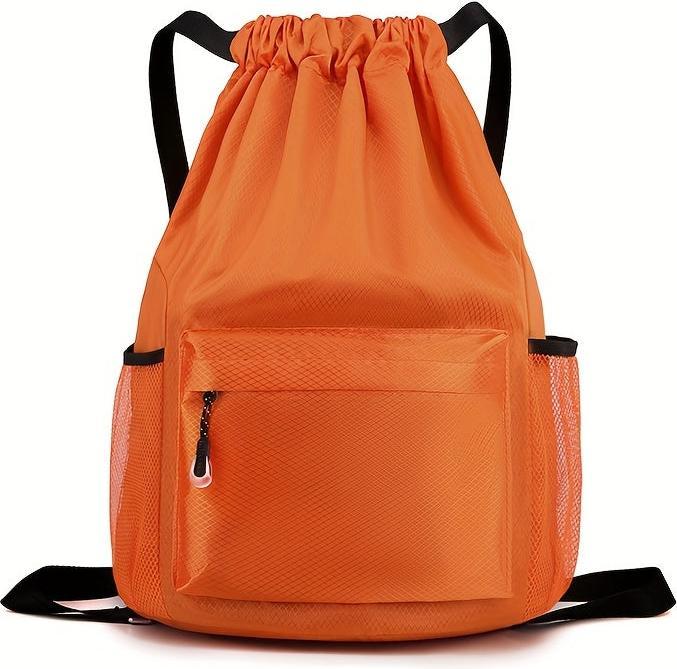 Actual product image Only-Bags.Store Drawstring training backpack, large capacity sports gym bag, waterproof travel daypack