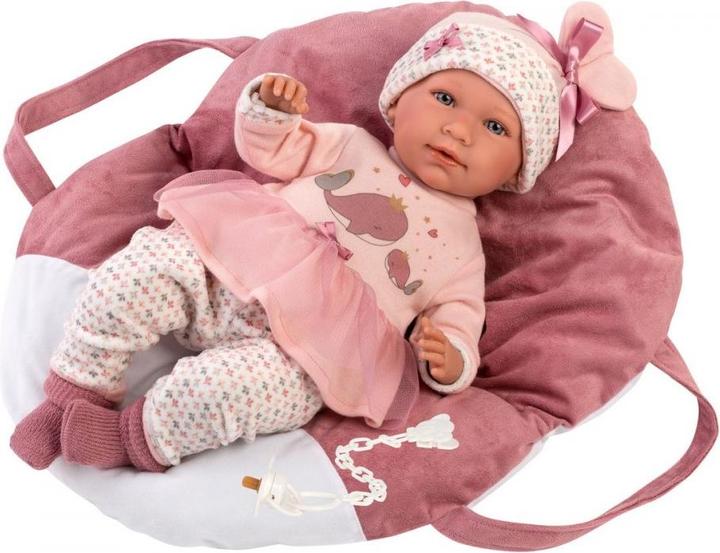 Actual product image Llorens Mimi baby doll with carrier, 42 cm