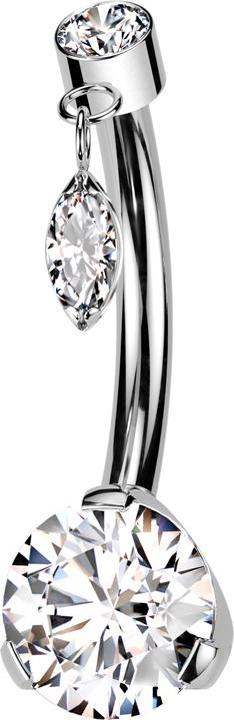 Actual product image Hollywood Body Jewelry Fake plug Supernova High Polished (Surgical steel 316L)