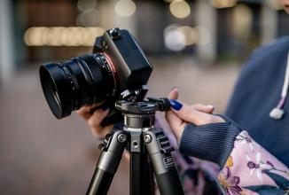 Actual product image Fotopro Fly 1 Aluminium Tripod Grey/Black (Metal)
