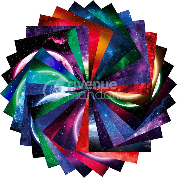 Image du produit Avenue Mandarine Origami Paper, Espace - (70 g/m², 60 x)
