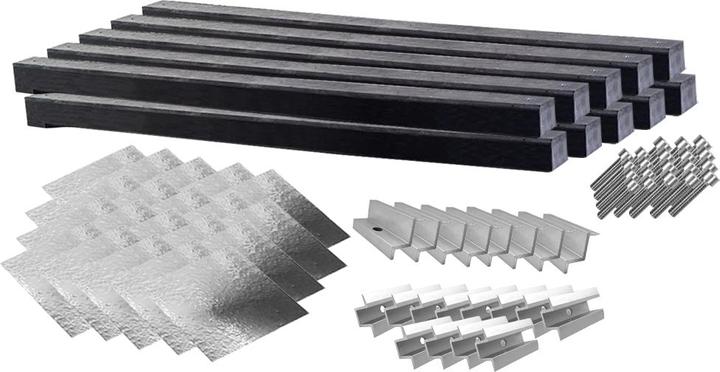 Immagine prodotto Wattstone Tetto piano per 8 moduli solari 0° Base in calcestruzzo Membrana di protezione dell'edificio in