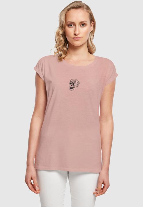 Produktbild Merchcode Ladies Frida Kahlo - Skeleton Extended Shoulder Tee - 116121 (L)