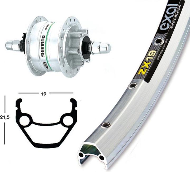 Bike-Parts Vorderrad 26x1.75 Shimano DH3D32 (Vorderrad, 26")