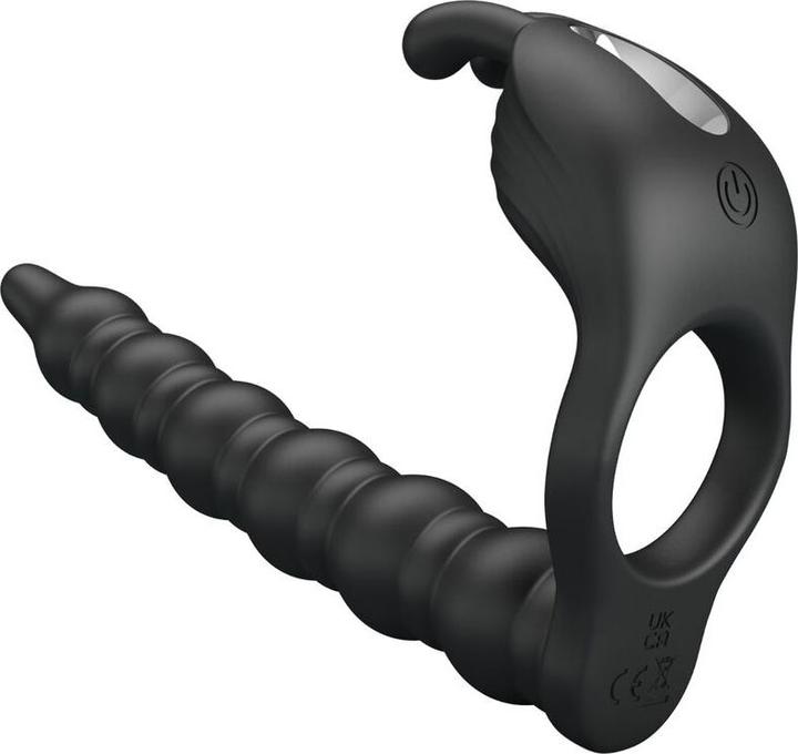 Actual product image Pretty Love Blackney Cock Rings With Vibrator Plug