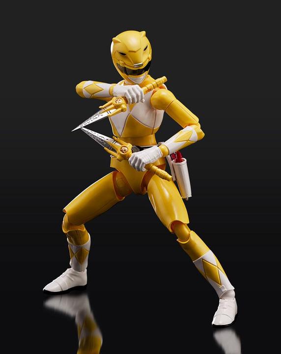 Flame Toys Power Rangers Furai Model Plastic Model Kit Yellow Ranger 13 cm