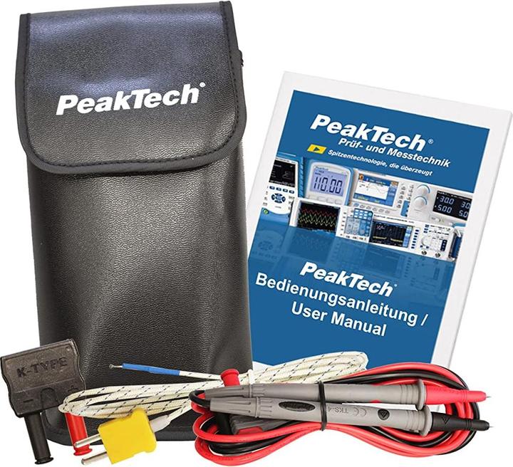 Image du produit Peaktech Pince ampèremétrique 1000A AC et multimètre numérique P1610 (CAT III 600V)