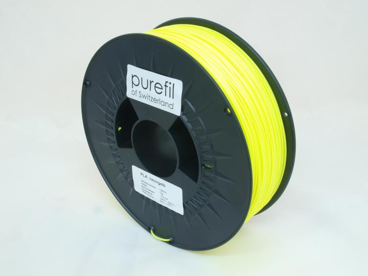 Actual product image Purefil Filament (PLA, 1.75 mm, 1000 g, Yellow)