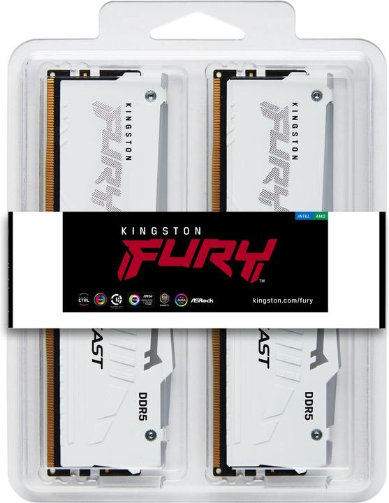 Actual product image Kingston D5 64GB 6000-40 Beast RGB wh K4 KFY XMP (4 x 16GB, 6000 MHz, DDR5 RAM, DIMM)