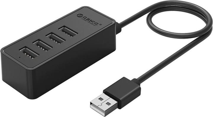 Produktbild Orico Converter Hub W5P-U2-100 4x USB-A 2.0 + microUSB 5V 1m - black (USB-A, 4 Ports)