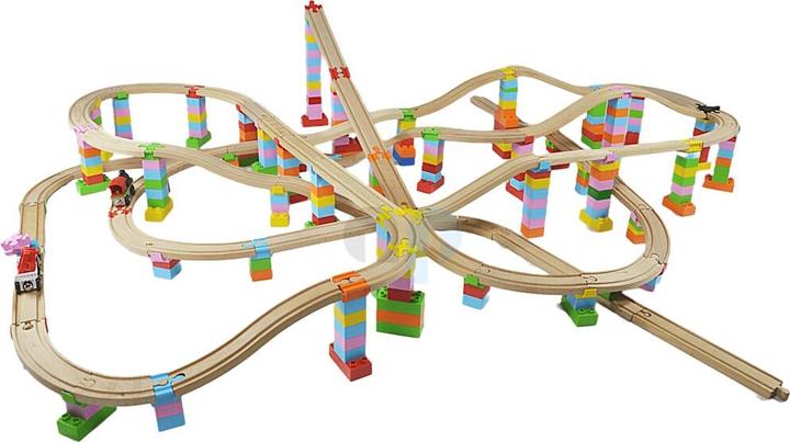 Produktbild Alpha BoosterZ TrackConnectors + Blocks - All in one Block Box XXL ( Bio-Verbinder und Klemmbausteine)