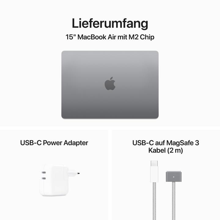Produktbild Apple MacBook Air – 2023 (15", M2, 24 GB, 1000 GB, DE)