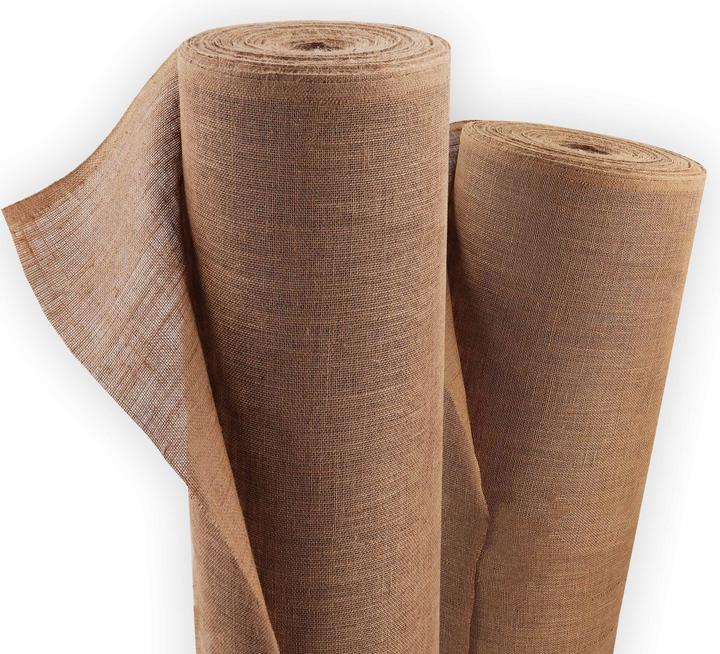 Image du produit Aquagart 55m x 1m Jutegewebe 305g/m² Jutematte Gartenjute Jute Stoff Sackleinen Juteband