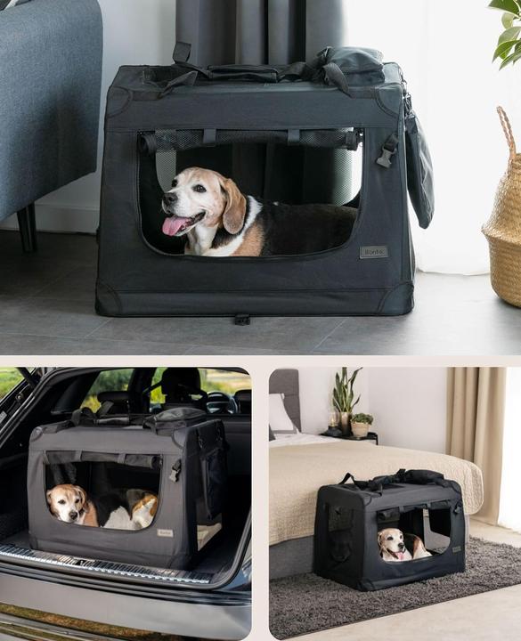 Image du produit Ionto Caisse de transport pour chiens (Chien, Lavable, Ouverture complète, Respirant, Pliable)