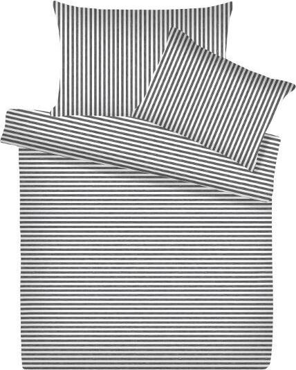 Produktbild Living Home Melange Jersey Streifen (Bettwäsche Set, 140 x 220 cm, 70 x 90 cm)