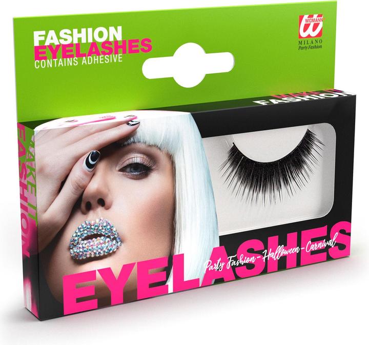 Produktbild Widmann DICHTE SCHWARZE WIMPERN in Box mit Klebstoff in Glasflasche (Künstliche Wimpern)