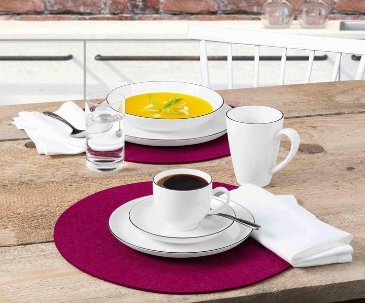 Image du produit Seltmann Lido Black Line Kaffeebecher Tambel (350 ml, 6 x)