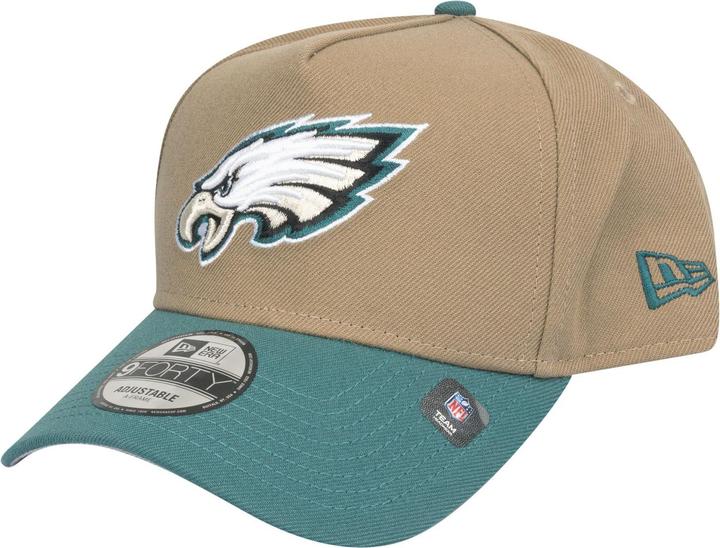 Immagine prodotto New Era 9Forty A-Frame Cap - NFL Philadelphia Eagles Khaki (Taglia unica)
