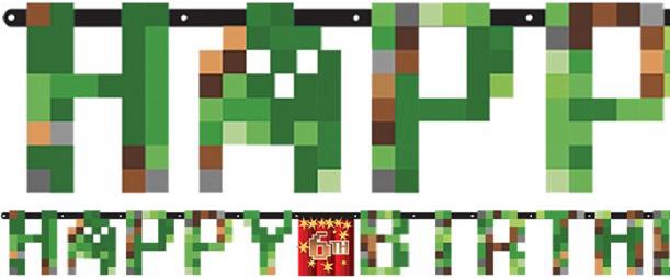 Immagine prodotto Amscan Banner Compleanno Minecraft