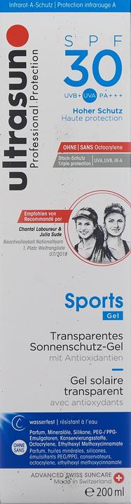 Produktbild Ultrasun Sports Gel (Sonnencreme, SPF 30, 200 ml, 230 g)