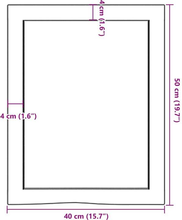 Actual product image VidaXL Lian (40 x 50 x 4 cm)