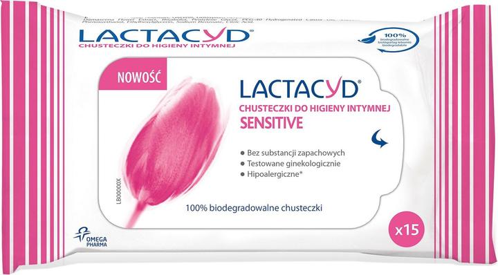 Immagine prodotto Lactacyd Salviette sensibili per l'igiene intima 1p.-15pz. (Salviette intime)
