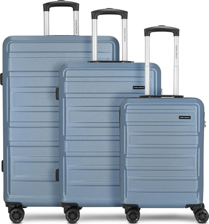 Immagine prodotto Worldpack New York 2.0 set di valigie a 4 ruote 3 pezzi (197 l, XL (da 115l))