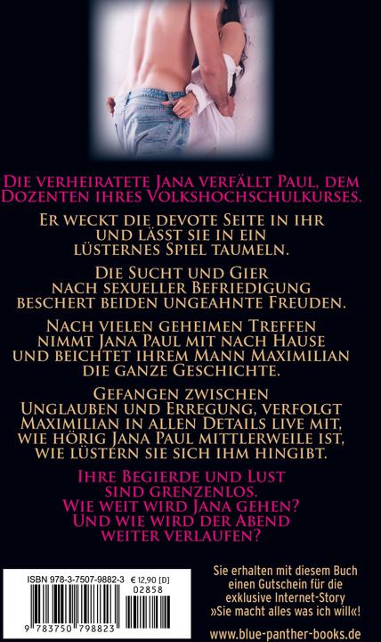 Valori nutrizionali e ingredienti Deine Ehefrau, ist meine devote Sklavin! Erotischer SM-Roman (Tedesco, Libri della Pantera Blu, Miu Degen, 2024)