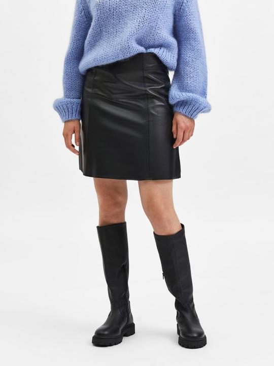 Produktbild Selected Femme Mini Lederrock (42)
