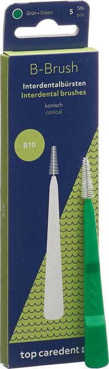 Top Caredent B10 IDBG-GK Interdentalbürste grün konisch >1.6mm (5 x, 6.50 mm)