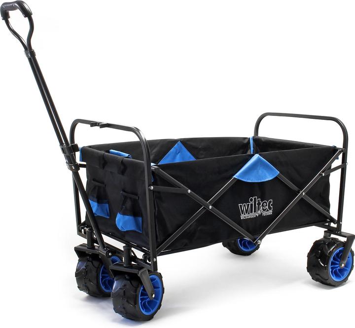 Actual product image Wiltec Toboli folding handcart with wide wheels Folding handcart beach offroad