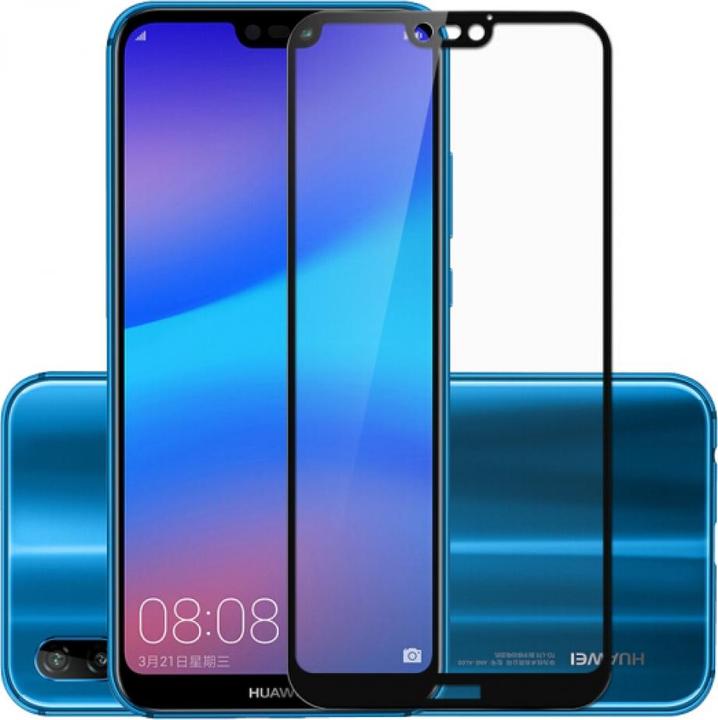 Actual product image Screenguard Huawei P20 Lite Full Screen Protective Glass Film 2.5D 9H (1 Piece, Huawei P20 Lite)