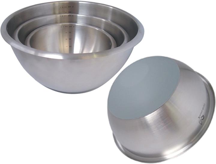 Actual product image de Buyer Round impact bowl Ø 20cm, silicone-coated bottom (20 cm, 2.10 l, 1 x)