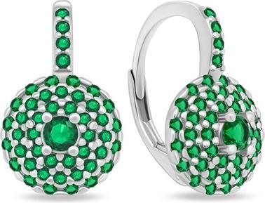 Immagine prodotto Brilio Argento - Orecchini in argento con zirconi verdi EA254W
