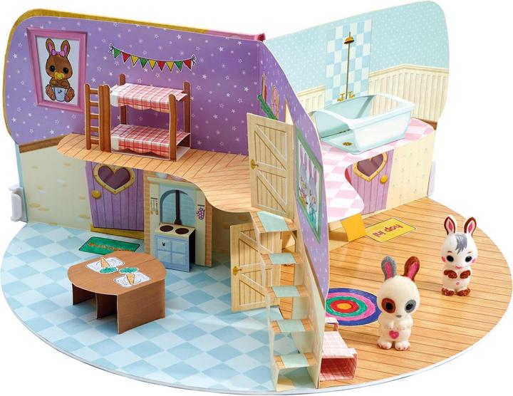 Image du produit Fuzzikins Cottage Cottontail incl. 2 lapins, feutres et autocollants, dès 4+