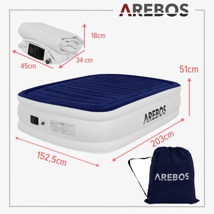 Immagine prodotto Arebos Materasso gonfiabile (150 x 200 cm)