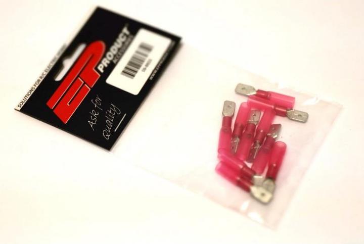 Image du produit EP Fiches plates WP 6.3 x 0.8 mm, mâle, rouge, 10 pcs.