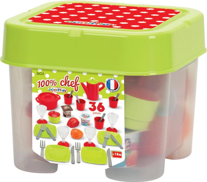 Actual product image Ecoiffier Chef's Tableware in Storage Container