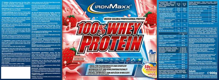 Produktbild IronMaxx 100% Whey Protein (2350g Dose) (Erdbeer, 1 Stk., 2350 g)