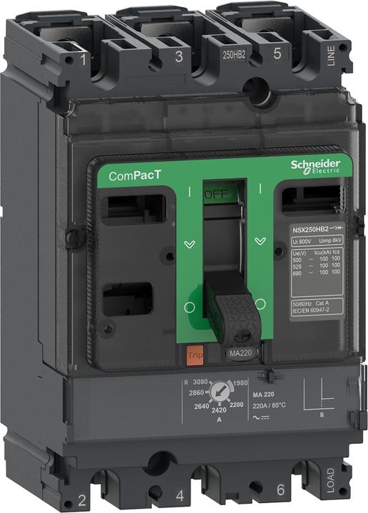 Produktbild Schneider Electric C25W3MA150 Kompaktleistungsschalter ComPacT NSX250HB2
